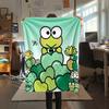 1PC Keroppi  Print Flannel Blanket, High Quality All Seasons, Home Decor, Warmth and Comfort, Perfect for Christmas Gifts