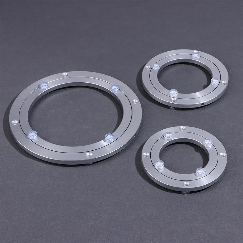 5/5.5/8/10/12 Inches Aluminum Ball Bearing Turntable Bearings Swivel Plate Smooth Swivel Plate Rotating Table Rotating Round