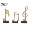 Talos 3Pcs Minimalist Music Note Resin Sculpture, Treble Clef & Eighth Quarter Desk Decor for Piano Room Living Room, Matte Art Collectible, Creative