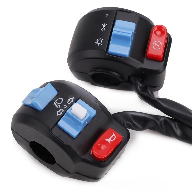 1/2Pcs Electric Bike Scooter Handlebar Switches Motorcycle Horn Button Turn Signal Button Switche Control For Gy6 50Cc 125Cc