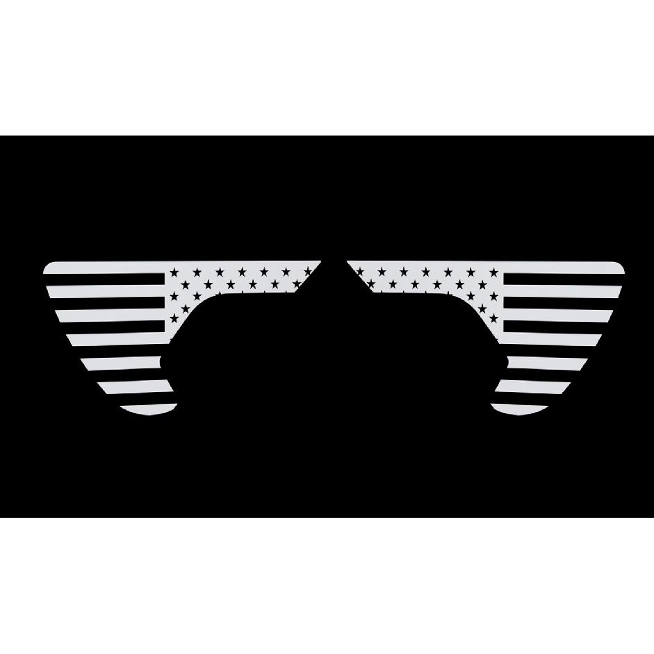 Fender Side Vent Stickers for Jeep Wrangler JL Gladiator JT 2018    2022 Car Exterior Accessories PVC USA Flag