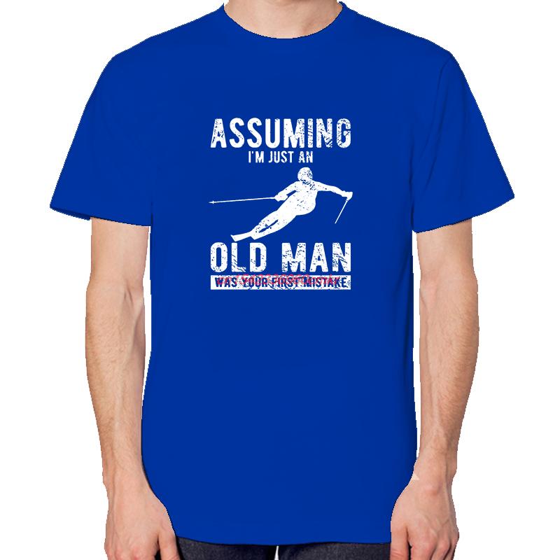 Funny Old Unisex Skiing Humor Gift Tshirts For Unisex Tops Tshirt New Arrival Goods New Shirts And Tshirts Cotton Unisexs Tshirts