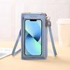 Touchscreen Mobile Phone Bag Female Oblique Cross Anti-theft Multi-function Shoulder Transparent Mini Bag Wallet Mobile Phone Bag