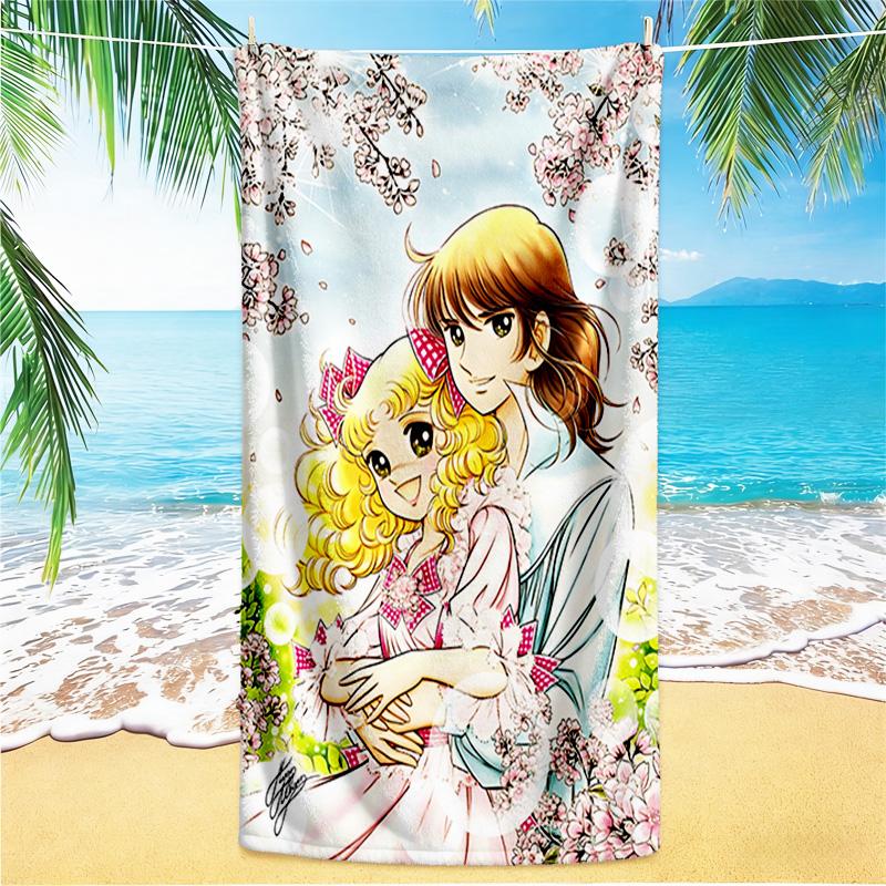 1pc Floral Fantasy Girl Beach Towel,quick Drying Absorbent Beach Towel,outdoor Sports Swimming Beach towel,Soft and Comfortable Y72814
