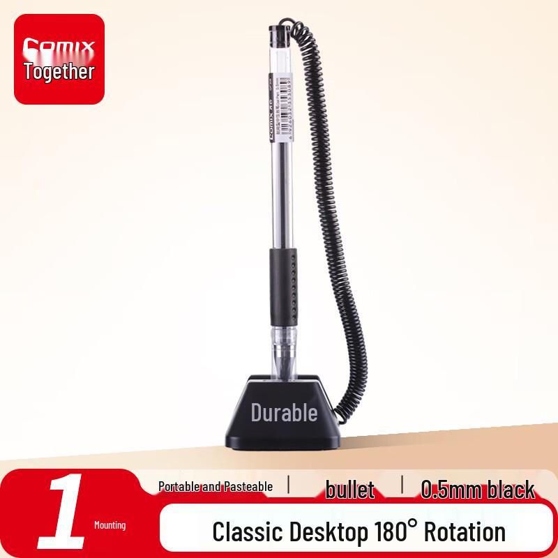 Comix GP308 0.5mm Black Gel Desk Pen