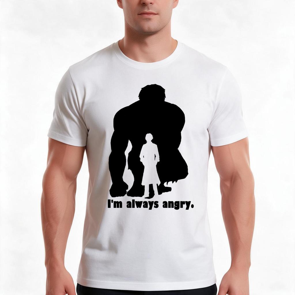 T-shirt Im Always Angry Estiva Casual Cotone Maglietta Oversize Streetwear Top Stampa Grafica Vintage Vestibilità Larga Manica Corta