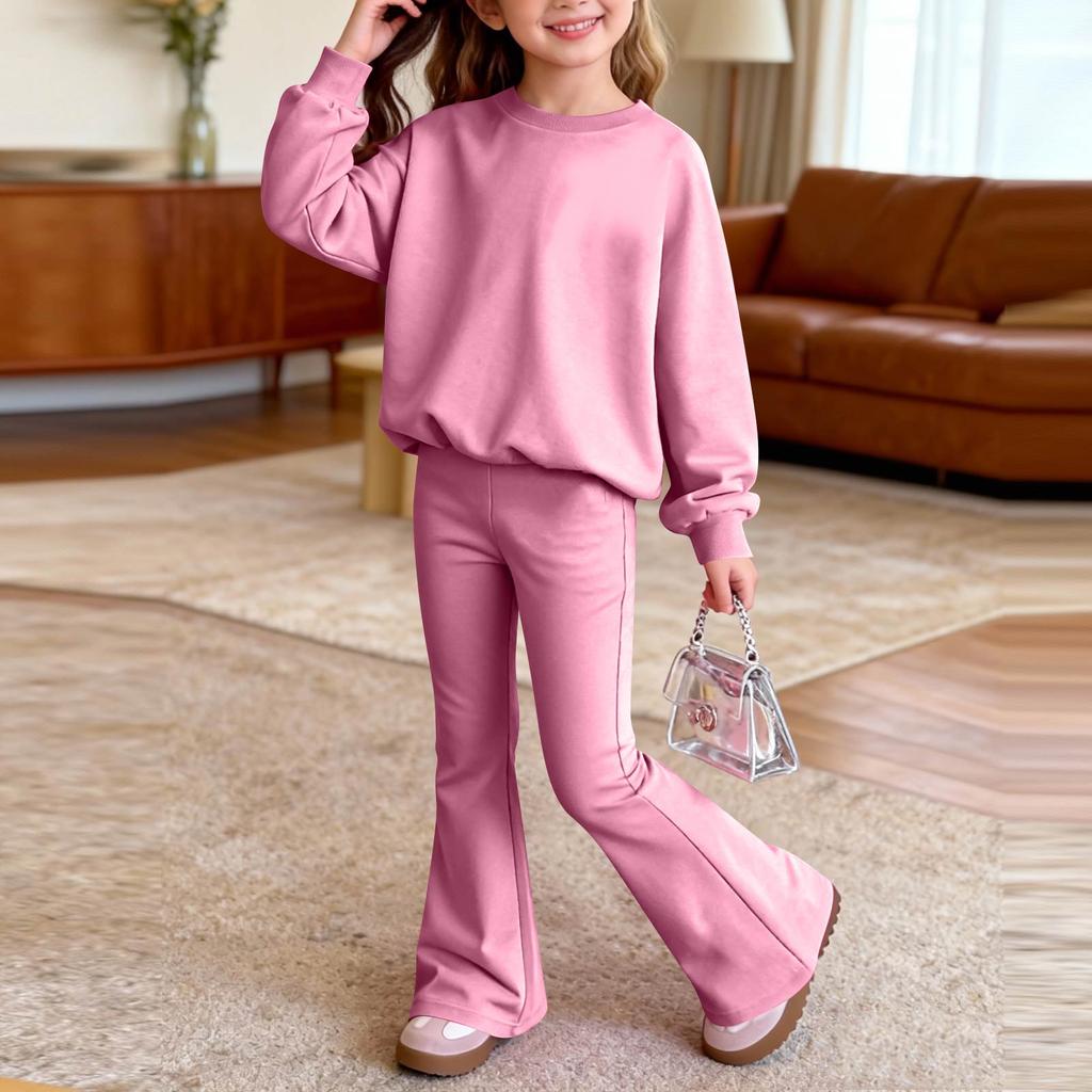 Infant Newborn Baby Girls Boys Loose Print T,shirt+Pants Print Outfits Set