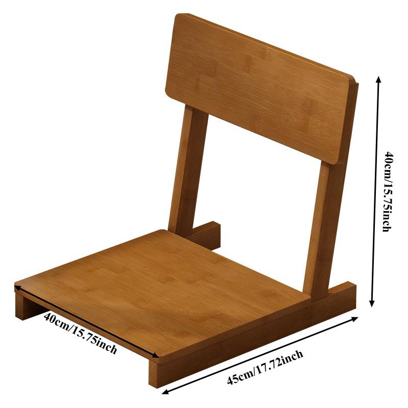Modern Lazy Sofa Tatami Single Bed Backrest Seat Chair Japanese Seat Cushion Bay Window Small Sofa Bamboo Wood Chair