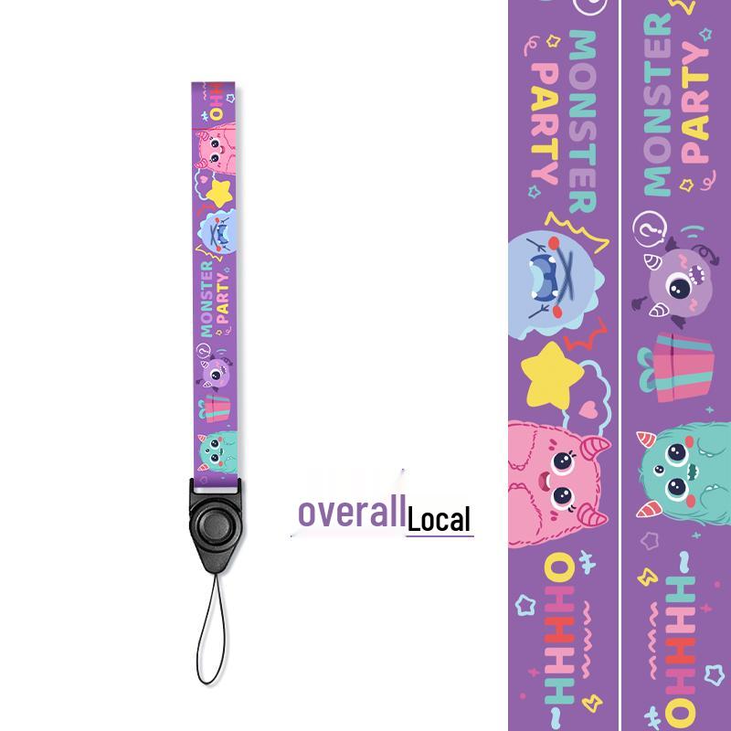 Lanyard Nero Multifunzionale Personalizzato Creativo con Porta Badge Separato per Badge Identificativi dei Dipendenti.