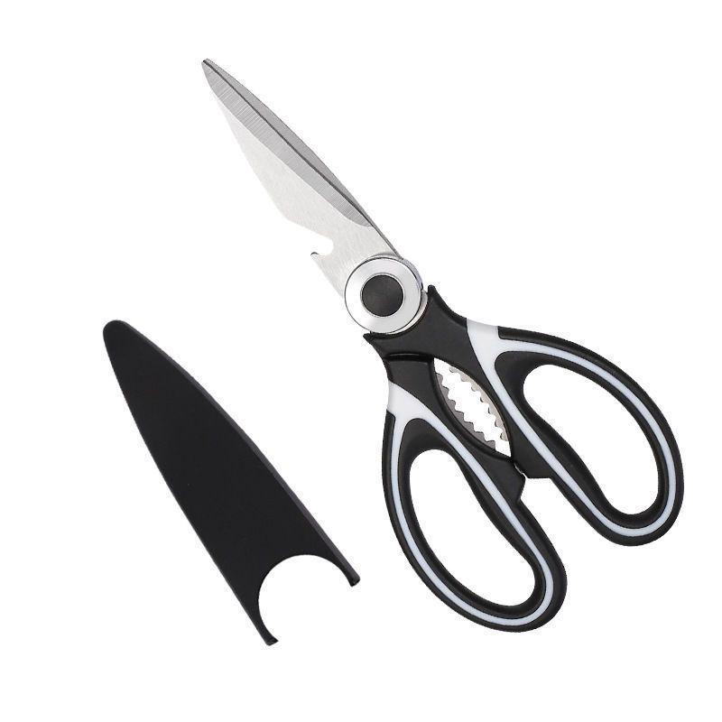 High-Grade Multi-Functional Kitchen Scissors: Sharp Stainless Steel Shears for Cutting Fish, Barbecue, and Bones