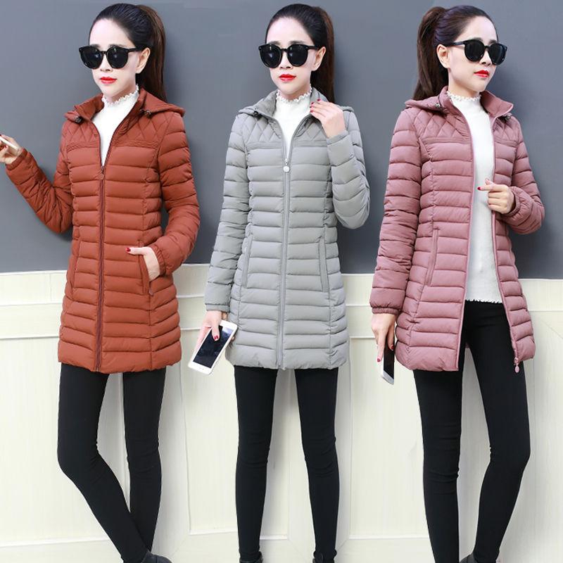 Hooded Coat Women Outerwear Female Parkas Long Jackets Warm Base Coats Winter Cotton Casual