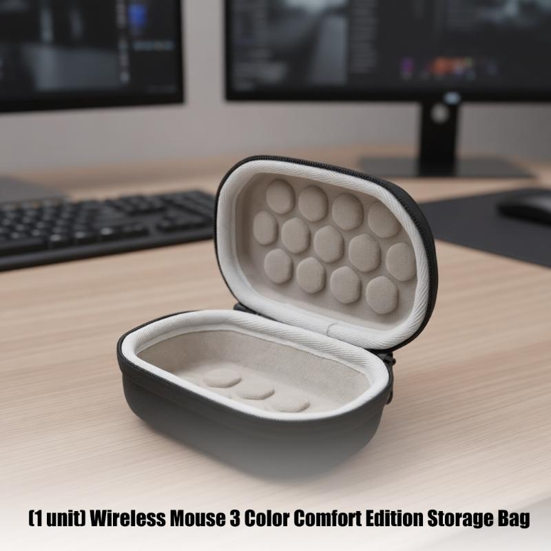 EVA Zippers Travel Carrying Protections Case Sleeve Pouches Cover for Wireless Mouse 3 Color Comfort Edition