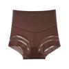 Plus-size Women's Summer Stripe Mesh Gauze Slim High Waist Shape Cotton Crotch Triangle Briefs