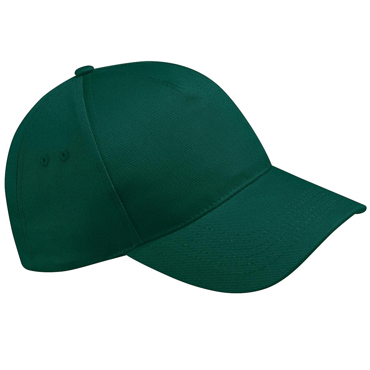 Beechfield Ultimate 5 Panel Berretto da baseball unisex (confezione da 2) One Size colore verde bottiglia