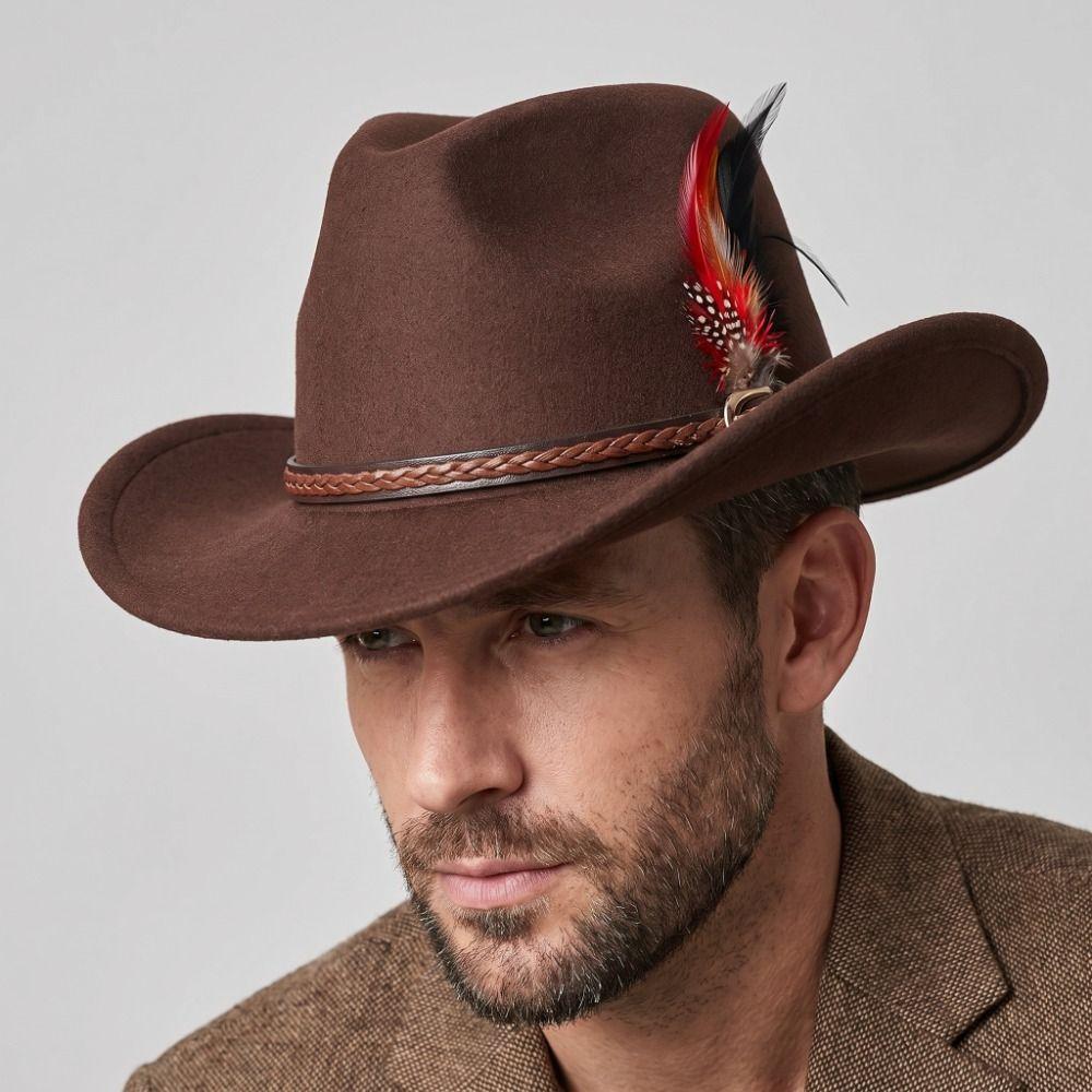 Fedora Hat Topper Hat Upturned Edge Jazz Hat Fashion Show Hats  Cowgirl Party Decorations