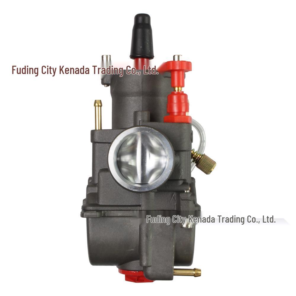 Laser-Marked Black/Red Competition PWK KR Carburetor 24-34mm for ATV Racing