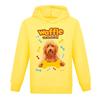 Waffle The Wonder Dog Hoodie Kids Cartoon Waffle Clothes Girls Hooded Sweatshirts Boys Long Sleeve Coats Children Casual Jumper