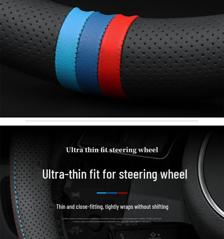 Universal Genuine Leather Anti-slip Steering Wheel Cover for Baojun Models