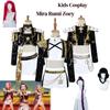 Dětský Kpop Lovci démonů Mira Rumi Zoey Cosplay Kostým Černý Zlatý Jevištní Vystoupení Uniforma Paruka Oblek Dívky Roleplay Oblečení