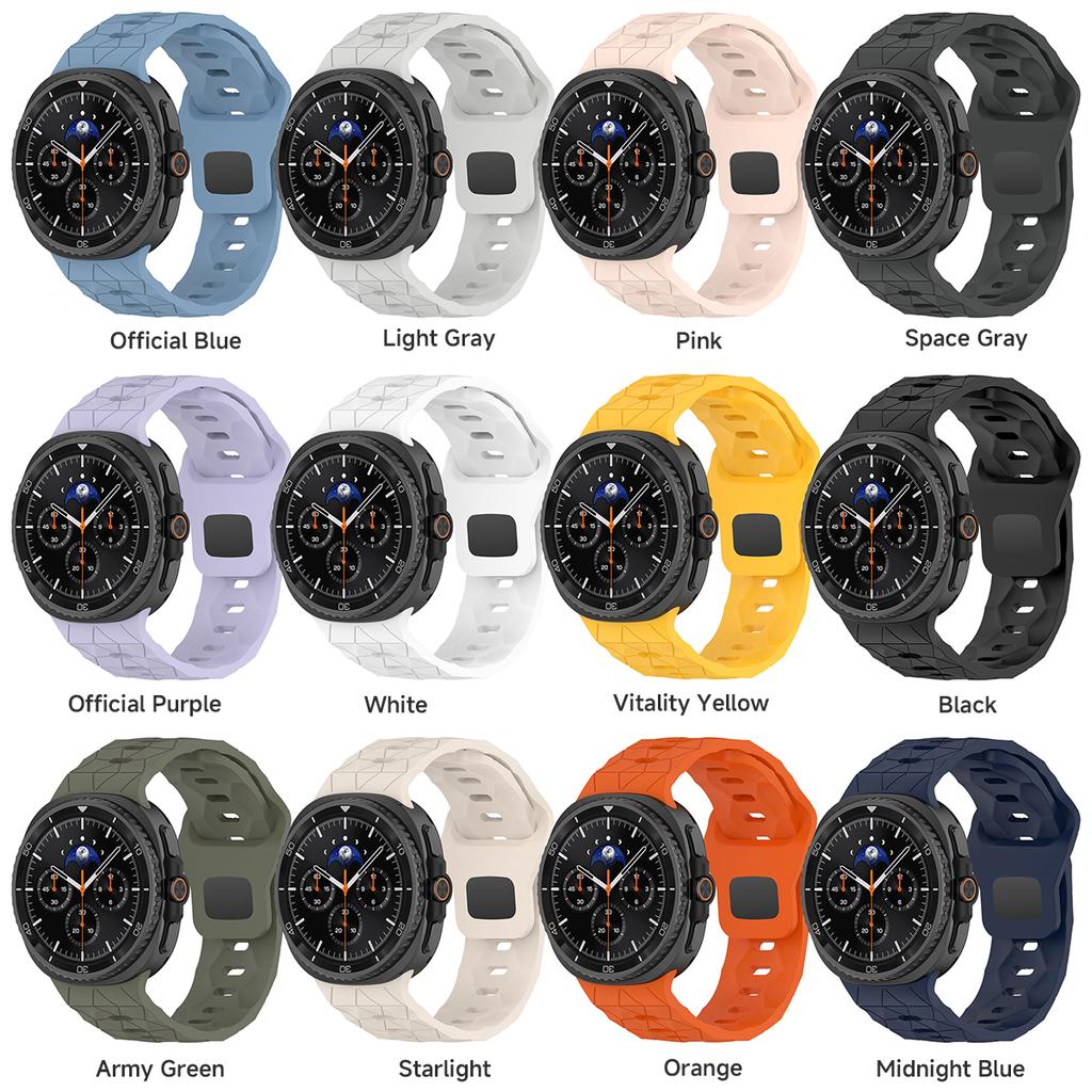 Soccer Pattern Silicone Band for Samsung Galaxy Watch 8 40mm 44mm Soft Sports Strap for Samsung Watch 8Classic 46mm Bracelet New