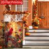 2D Flat - 2D Flat Autumn Cardinals Welcome Harvest Thanksgiving Garden Flag_1-28X40 Inch Outdoor Garden Flag Double-Sided Home Decoration Courtyard De