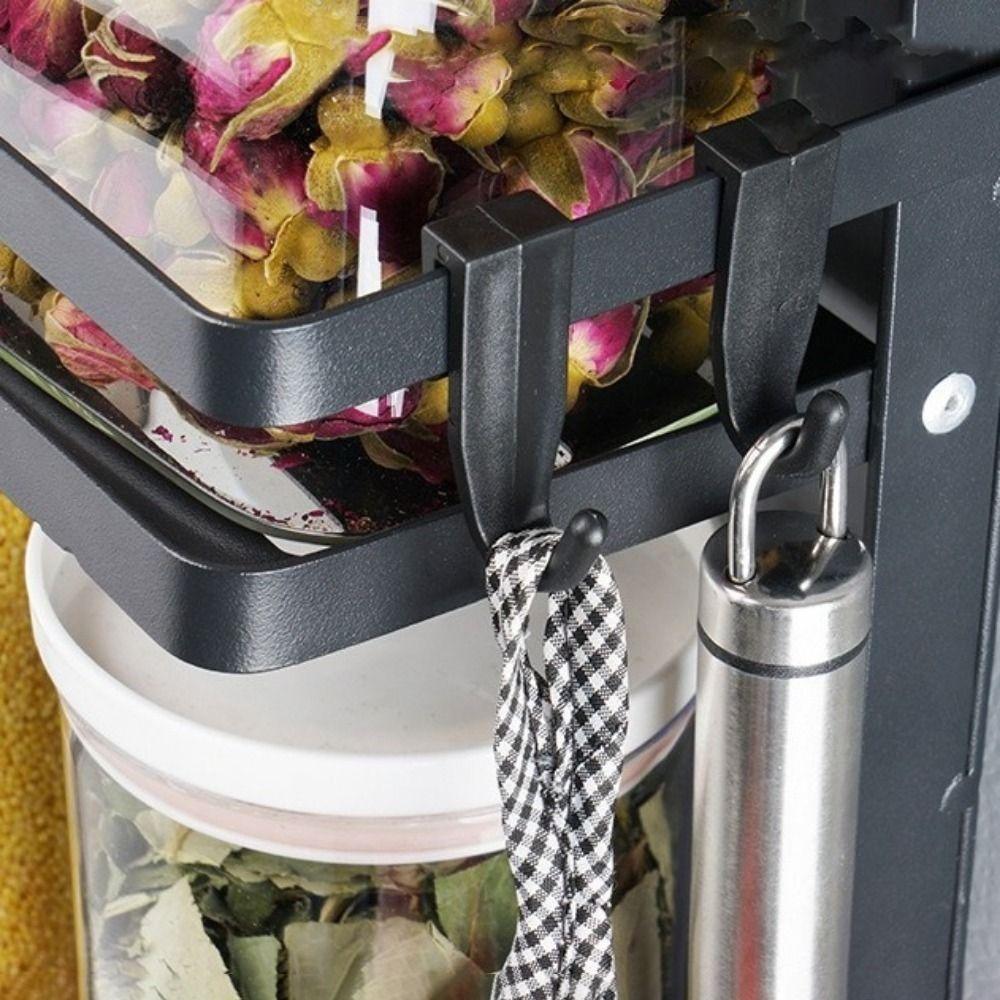 Wall Mounted Refrigerator Magnetic Shelf Folding Space Saving Seasoning Storage Organizer Large Capacity Spice Storage Rack