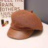 Retro Octagonal Beret: Korean Style Versatile Warm Painter Hat for Women, Autumn & Winter