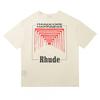 High Street Vintage T-Shirt Couples Loose Fit Crew Neck Short Sleeve Letter Print Casual Top