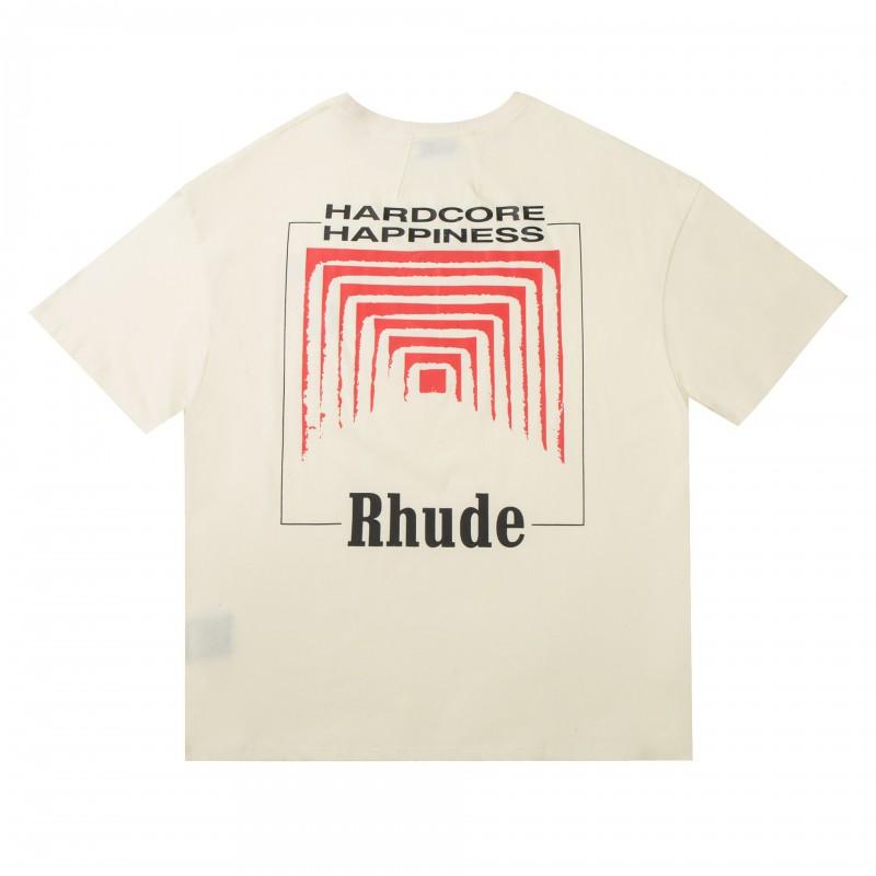 High Street Vintage T-Shirt Couples Loose Fit Crew Neck Short Sleeve Letter Print Casual Top