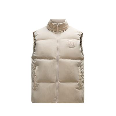Life Series Stand Collar Loose Solid Color Zipper Vest Women Vests Pink 162448901-1