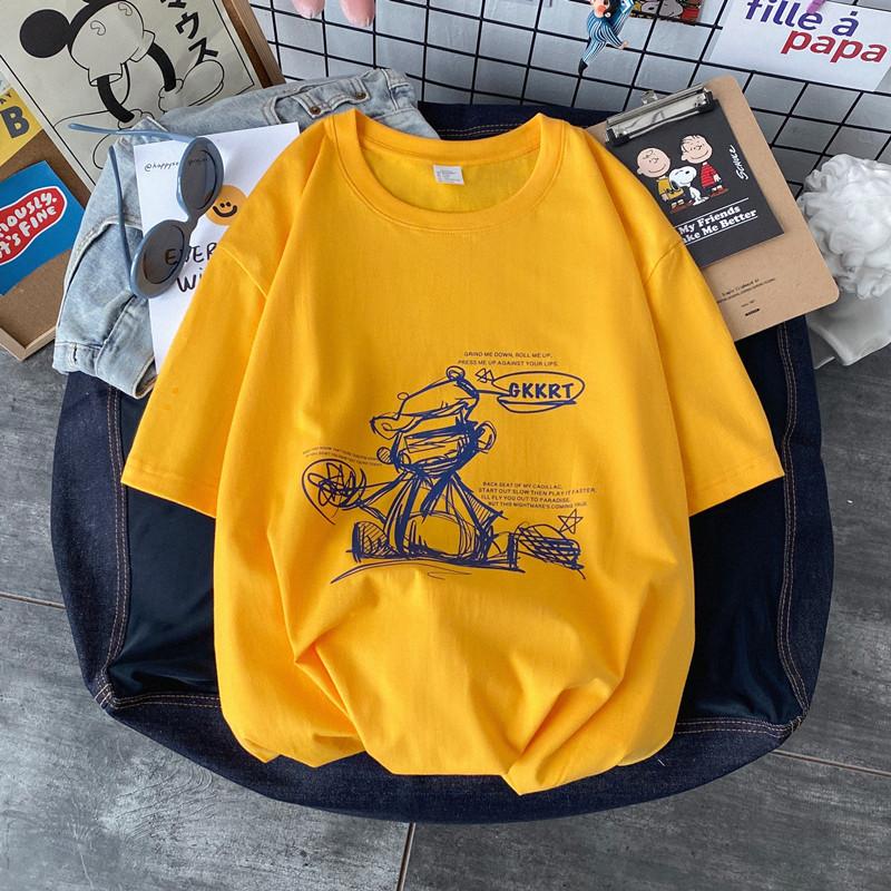 Мужская летняя футболка с коротким рукавом и круглым вырезом с принтом граффити, свободный пуловер, футболка, топ XXXXL