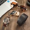 Summer New Men's Watches Fashion Trend Personality Watches High-grade Gift Box Set   Sunglasses   Belt 3 Pieces Gift Box Set