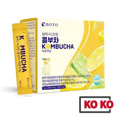 [BOTO] Beauty Secret Kombucha Zitronen- und Limettengeschmack 5 g x 30 Sticks