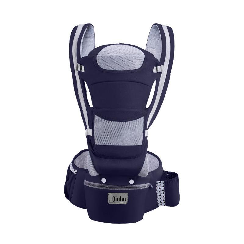 Multifunctional Baby Carrier with Horizontal Hold & Waist Stool Storage