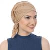 New Cotton Crinkle Muslim Hijab Hats Solid Color Elastic Chemo Beanies Caps Triangle Turban Head Wrap Cancer Bandanas