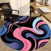1pc Abstract Swirls Carpet, Round Non Slip Durable Large Size Office Carpet, Suitable for Office