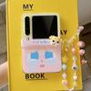 3D Cartoon Yellow Hair Anti-Fall Folding Case for Huawei/Xiaomi MIX Flip 2nd Gen