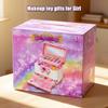 Makeup Toy For Girls Princess Suitcase Box Playing Non-Toxic Nail Polish Lipstick Beauty Fashion Children 3 Years Birthday Gifts