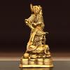 All Copper Gongming Statue Standing Yuan Shuai Black Tiger Xuantan Zhao Tianjun Home Living Room Decoration Martial Go