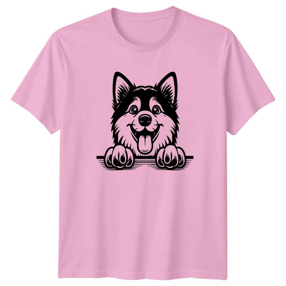 Happy Peeking Dog Paws Graphic Animals Dogs Unisexs Unisexs Unisex TShirt Tee