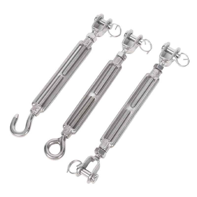 Stainless Steel Fork Type Open Body Wire Rope Turnbuckle Tensioner