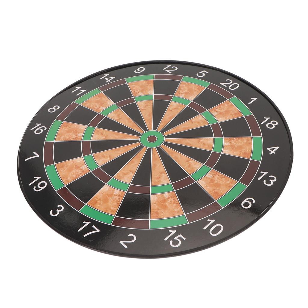17 Inch Dart Board Game Set Double Sided Magnetic Dart Board with Magnetic Darts Brown