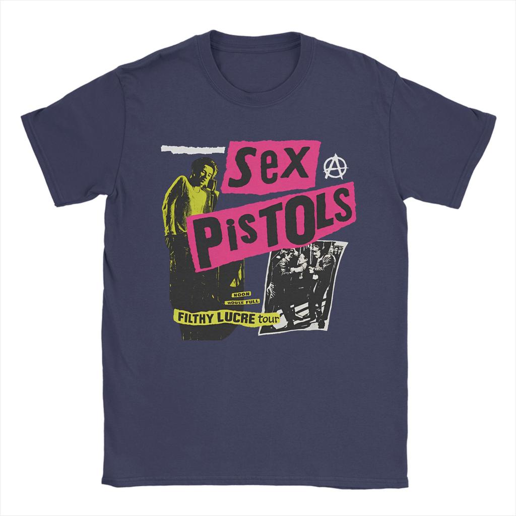 Harajuku T-Shirt Beach SEX PISTOLS Trending T Shirts  100% Cotton Tee Shirt for Man Y2K Fun Design Short Sleeve Top Tees