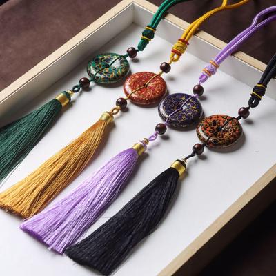 Mother-of-Pearl Lacquerware Ping'an Kou Car Tassel Pendant