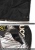 Open Bottom Flight Jacket Triple Star Embroidery Patch Custom [Vanson] MA-1 & NVJK-2308 (S, Black)
