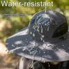 Solar-Ventilator-Hut mit Nackenklappe, Gesichtsschutz, breiter Krempe, UV-Schutz, Kühlventilator, Angelhut, wiederaufladbar, faltbar, Herren, Outdoor, Fischer, Wandersonnenhut