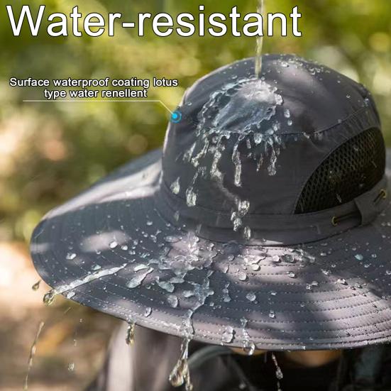 Pălărie solară cu ventilator cu clapă pentru gât Protecție facială cu boruri largi, protecție UV, ventilator de răcire, pălărie de pescuit, reîncărcabilă, pliabilă, pentru bărbați, în aer liber, pentru drumeții, pălărie de soare.