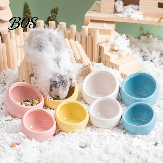 Small Animal Feeding Dish Ceramic Hamster Food Bowl, Animals Drinking Non-tip Pet Container for Dwarf Gerbil Rat Mice Guinea Pig Bowl