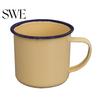 Water Mug 120/240/350/500ML Vintage Enamel with Handle Heat-resistant Large Capacity Cup Tea Milk Coffee Drinking Retro Decoration Scratch-resistant