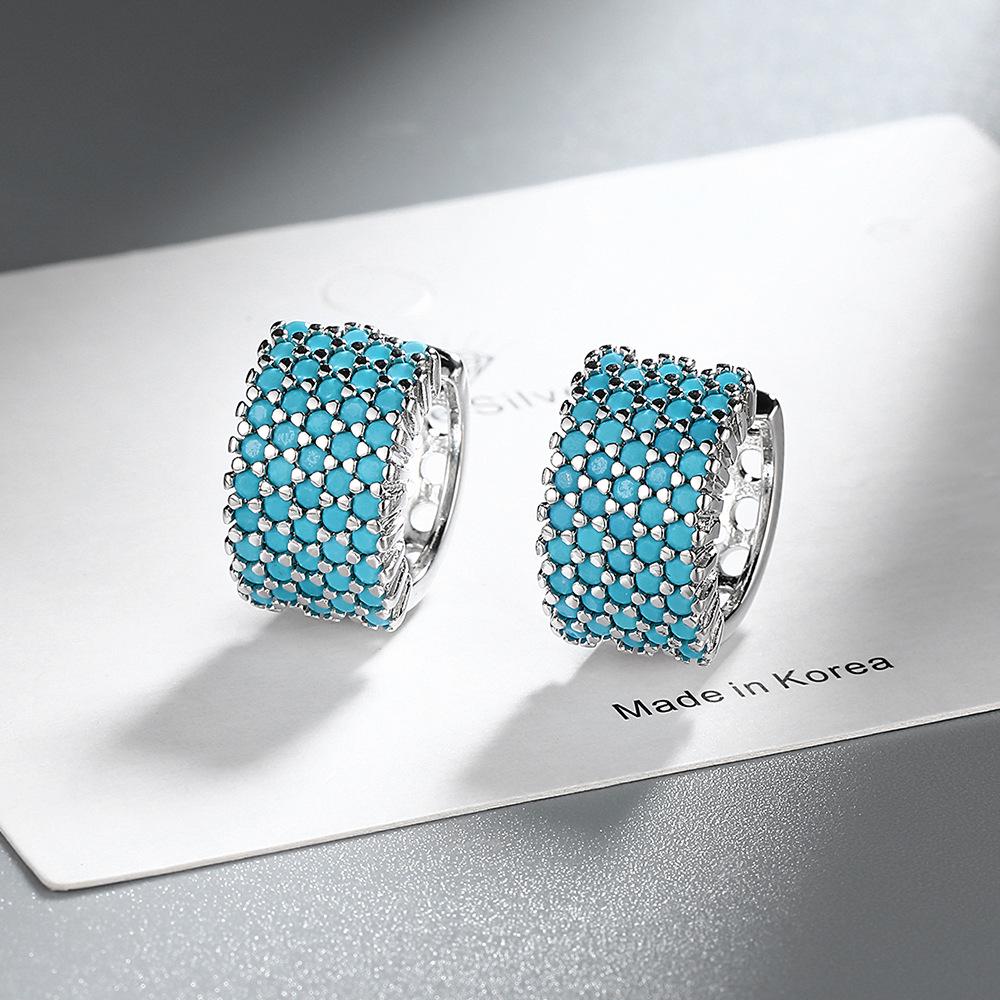 

Позолоченные разноцветные циркониевые каффы: Модные серьги в европейском и американском стиле для женщин Copper платиновый